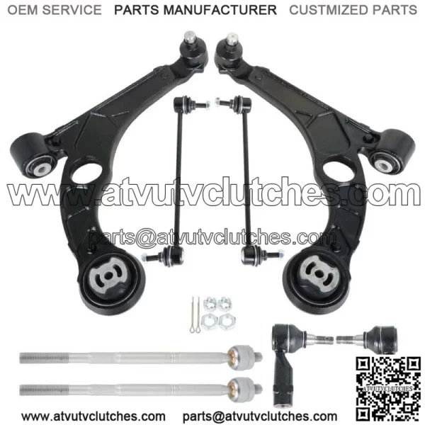 8PC Front Lower Control Arms + Tierods Sway Bars Fit for 2013 - 2016 Dodge Dart