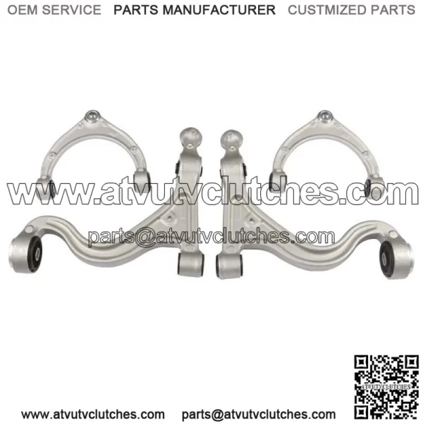 Front Upper + Lower Control Arms 4PCS Fit For 2010-2013 Porsche Panamera - Image 4