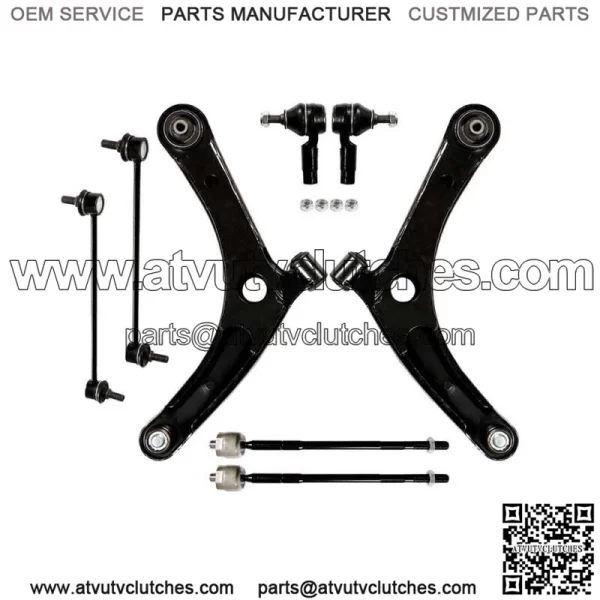 8pcs For 2007-2013 Lancer Outlander Front Control Arm Ball Joint Suspension Kit