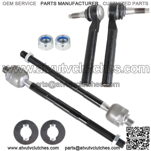 Front Inner Outer Tie Rod End Driver Passenger For 2006-2010 Hummer H3 H3T 4pc - Image 3