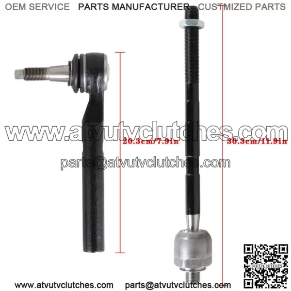 Front Inner Outer Tie Rod End Driver Passenger For 2006-2010 Hummer H3 H3T 4pc - Image 4