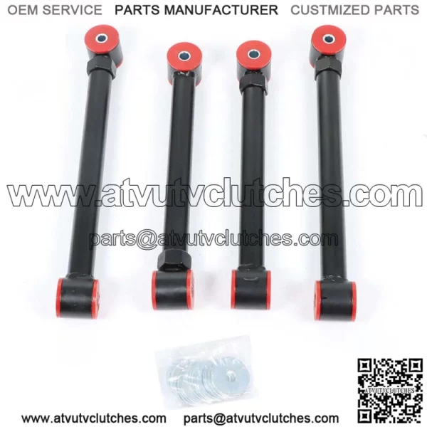 For Dodge Ram 94-09 4X4 Upgraded Adjustable Front Upper Lower Control Arms 0-6" - Image 3