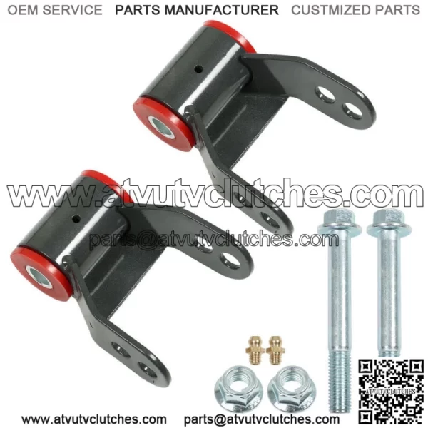 For 1988-1998 Chevy GMC K1500 K2500 4WD Rear Spring Shackle 1.5" or 2" Lift Kit