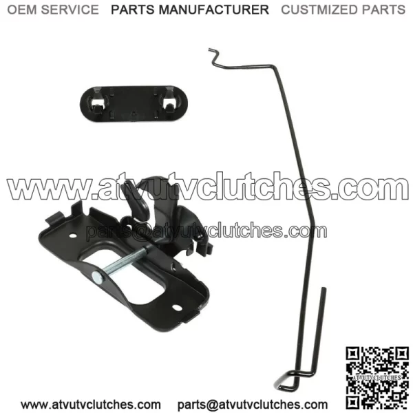 Hood Latch & Catch Striker & Rod & Safety Catch Kit For Dodge Ram 1500