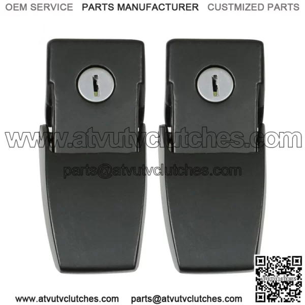 Hood Lock Catch Latches Kit for 2007-2023 Jeep Wrangler JK JKU JL JLU JT - Image 2