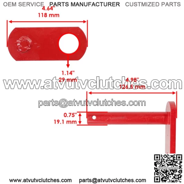 42498AM 67665 Snow Plow Ultra Mount Receiver Pin For Western - Image 2