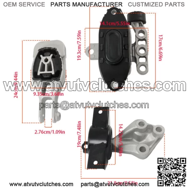 For Chevrolet Sonic 2013 2014 2015 2016 Engine Mounts & Transmission Mount - Image 2