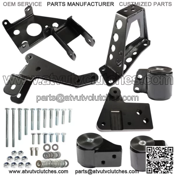 For Civic 92-95 Integra 94-01 K Series Swap K20 K24 62A Black Engine Swap Mounts