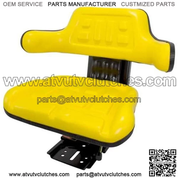 Yellow Universal Tractor Suspension Seat Fits John Deere 2550 2630 2640 2750