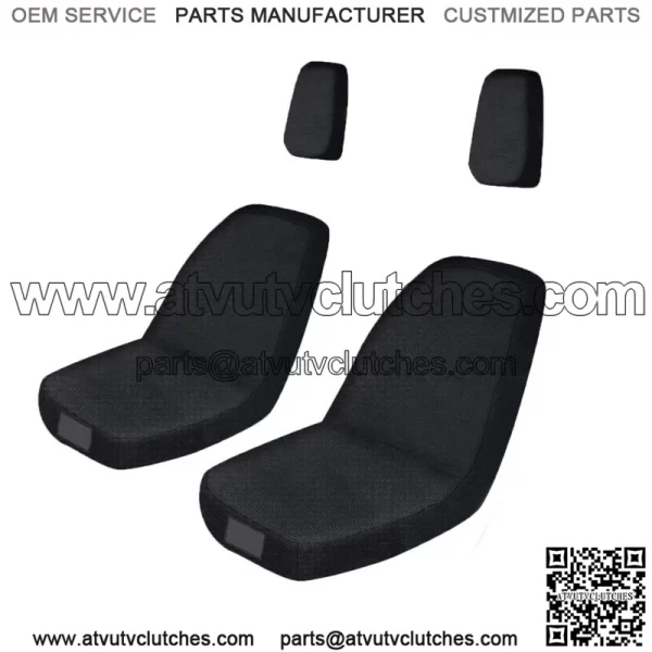 Black UTV Bucket Seat Covers For Yamaha Rhino 450 Rhino 660 Rhino 700 2004-2013 (Fits: Yamaha Rhino 660)