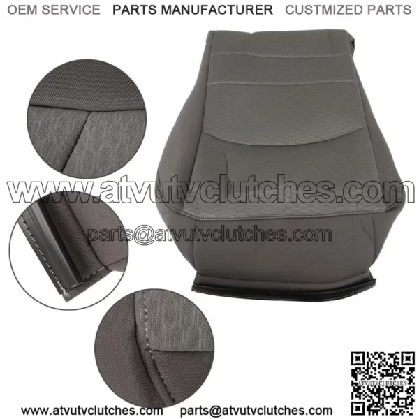 For 2013-2017 2018 Dodge Ram 1500 2500 3500 Driver Side Bottom Seat Cover Gray - Image 2